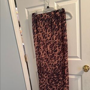 Mesh Cheetah Print Women's Skirt
